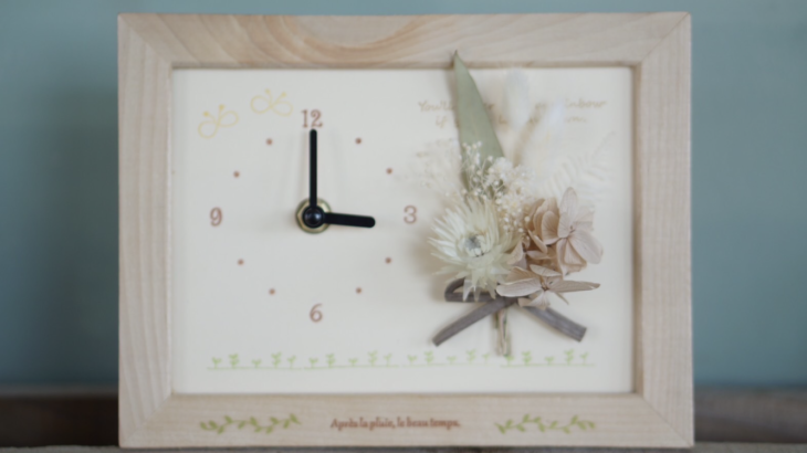 2月5日(日)「スタンプとお花で彩るオリジナル時計づくり」を開催します